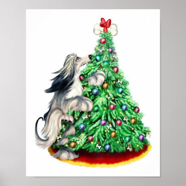 Poster Afghanistan Hound Reach Buts Domino Blue Cream (Devant)