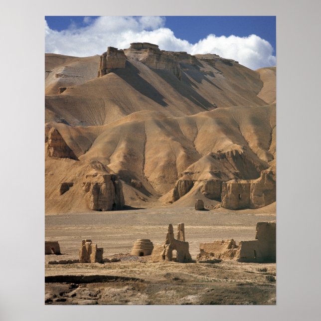 Poster Afghanistan, vallée de Bamian. Terre antique (Devant)
