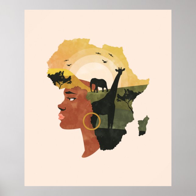 Poster Africa love (Devant)