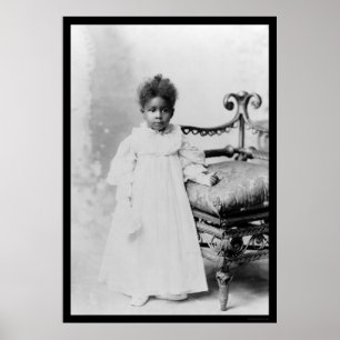 Poster Africaine Américaine 1900