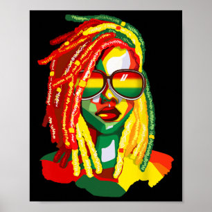 Poster African American Women Art Black History Junetent