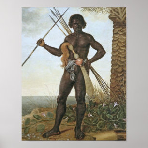 Poster Africano de Homem (homme africain) par Albert