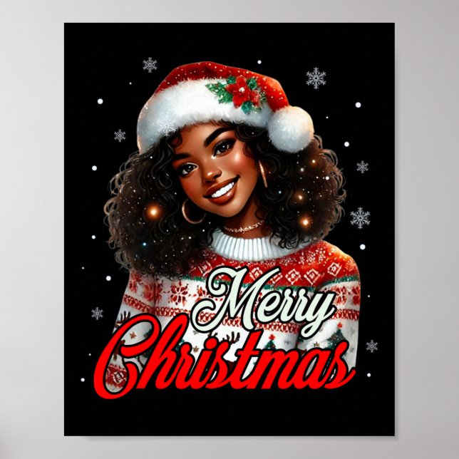 Poster Afrique-Amérique Noël Africaine Femmes Noires Mama (Devant)