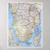 " Afrique australe : 1962 Carte détaillée ...