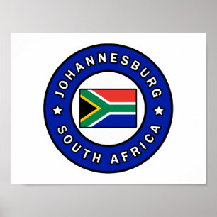 Poster Afrique du Sud de Johannesburg