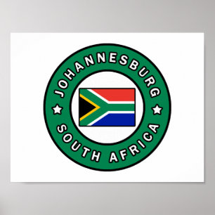 Poster Afrique du Sud de Johannesburg