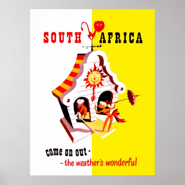 Poster Afrique du Sud, merveilleux pointeur météorologiqu (Devant)