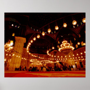 Poster Afrique, Egypte, Le Caire, Mosquée de Muhammad Ali