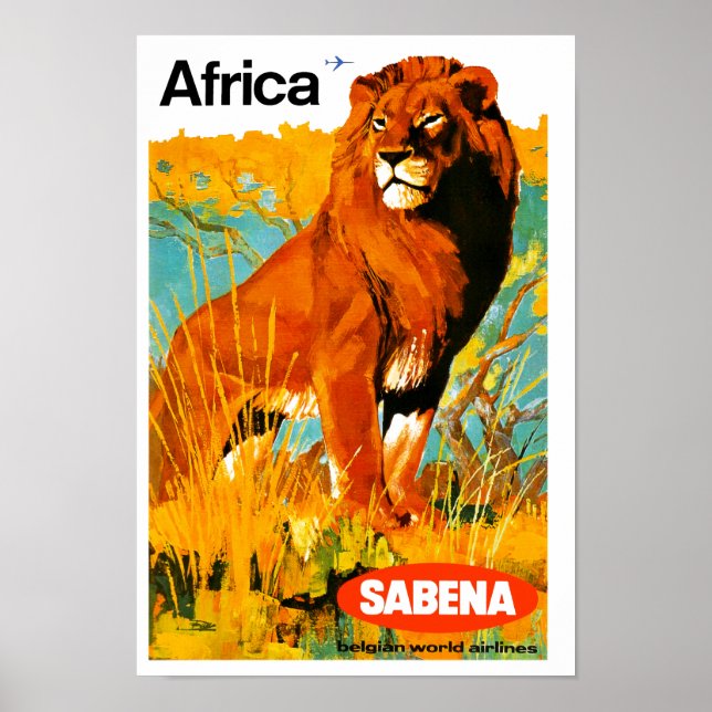 Poster Afrique ~ Sabena (Devant)