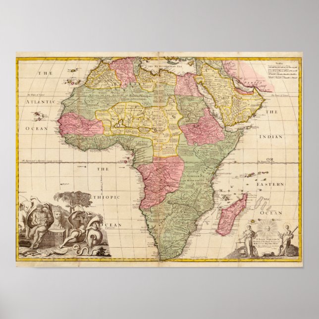Poster Afrique vers 1725 (Devant)