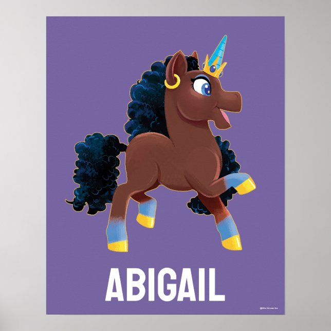 Poster Afro Unicorn | La magie (Devant)