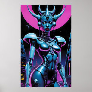 Poster Afrofuturisme de la reine Deliciosa Ken Gage