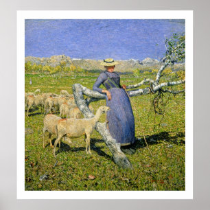 Poster Afternoon in the Alps, 1892 (oil on canvas)