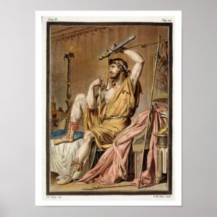 Poster Agamemnon, costume for 'iphigenia in aulis' by Jea