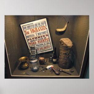 Poster Agent de route Henry Plummer Diorama - Montana