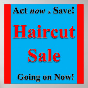 Poster Agir maintenant et enregistrer la coupe de cheveux