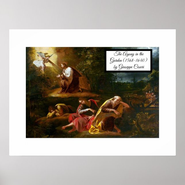 Poster Agony in the garden (Devant)