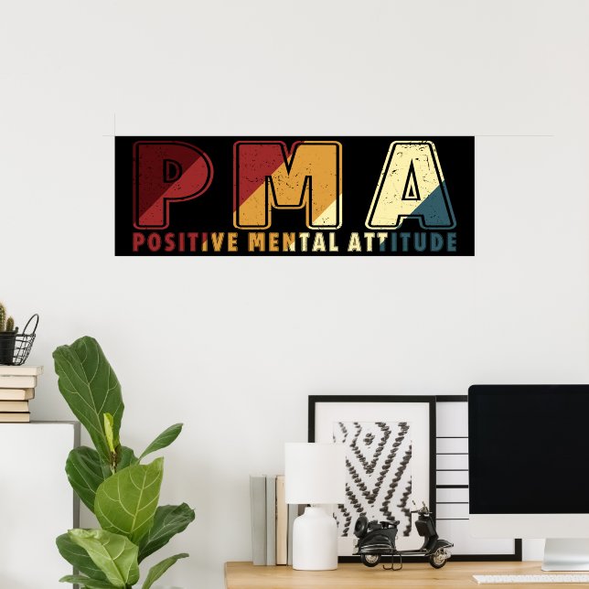 Poster AGP Attitude mentale positive Motivation (Bureau à domicile)