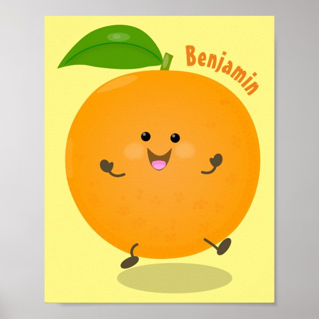 Poster Agréable agrumes d'orange (Devant)