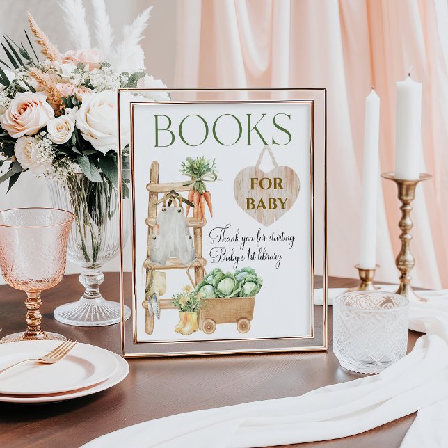 Poster Agritourisme local Boissons de Baby shower rustiqu (Créateur téléchargé)