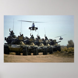 Poster AH-1 Cobras and M60 Pattons