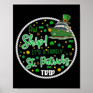 Poster Ah c'est une croisière Saint-Patrick Réunion de fa