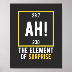 Poster Ah l'élément de surprise