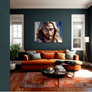 Poster AI art Jésus Christ - Protecteur