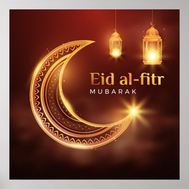 Poster Aïd el-Fitr Moubarak (Devant)