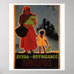 Poster Aide aux réfugiés (1938)_Poster de propagande