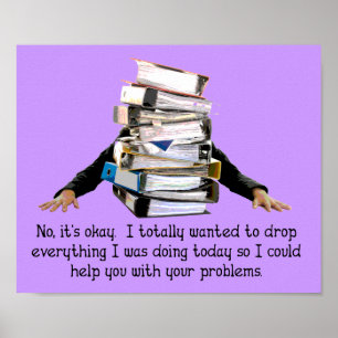 Poster Aide avec votre signe drôle d'affiche de problèmes