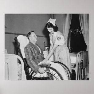 Poster Aide de l'infirmière de la Croix-Rouge : 1940