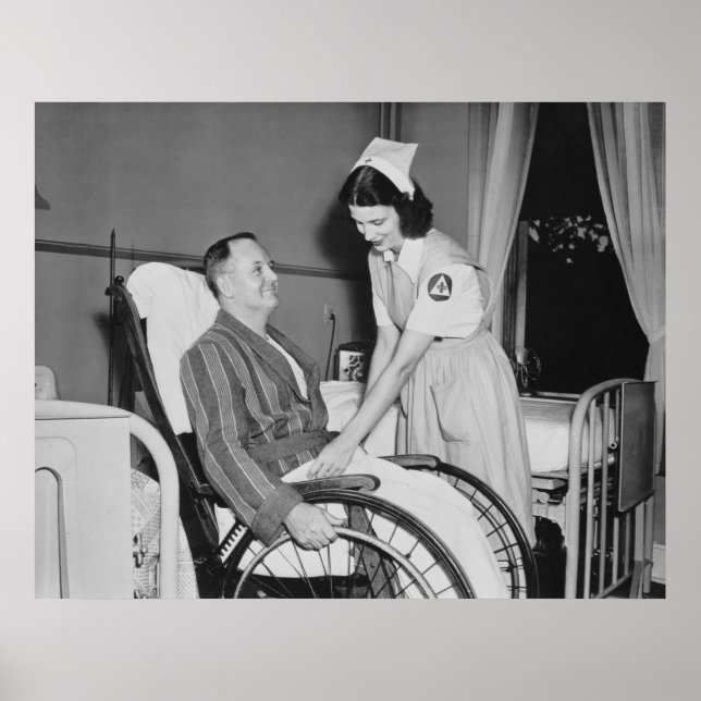 Poster Aide de l'infirmière de la Croix-Rouge : 1940 (Devant)