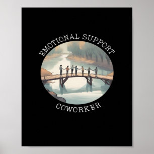 Poster Aide émotionnelle Coworker Motivational Companion