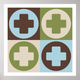 Poster Aide Médicale Pop Art