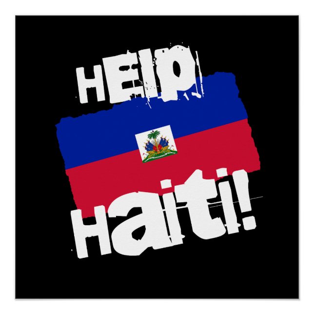 Poster Aidez Haïti ! (Devant)