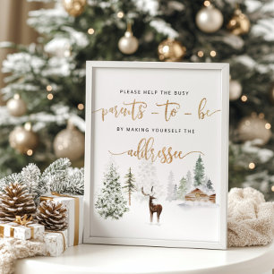 Poster Aidez les parents occupés à traiter une enveloppe