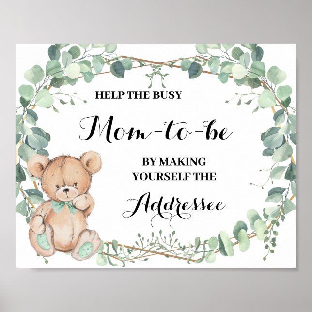 Poster Aidez Maman à se faire elle-même destinataire Oear (Devant)