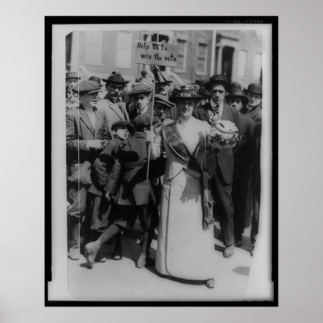 Poster Aidez-nous à gagner le suffrage féminin (Devant)