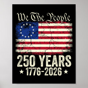 Poster Aigle 250 Ans Américain 1776 2026 250e Naissance É