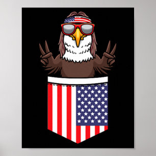 Poster Aigle À Pocket Fête Patriotique 4