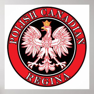 Poster Aigle canadienne polonaise de Regina