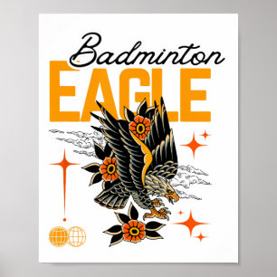 Poster Aigle de Badminton