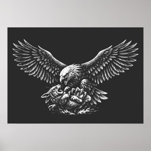 Poster Aigle de Cendres par BurnsInHell (Devant)