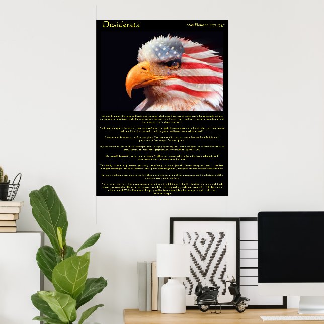 Poster Aigle de Desiderata 1Affiches (Bureau à domicile)