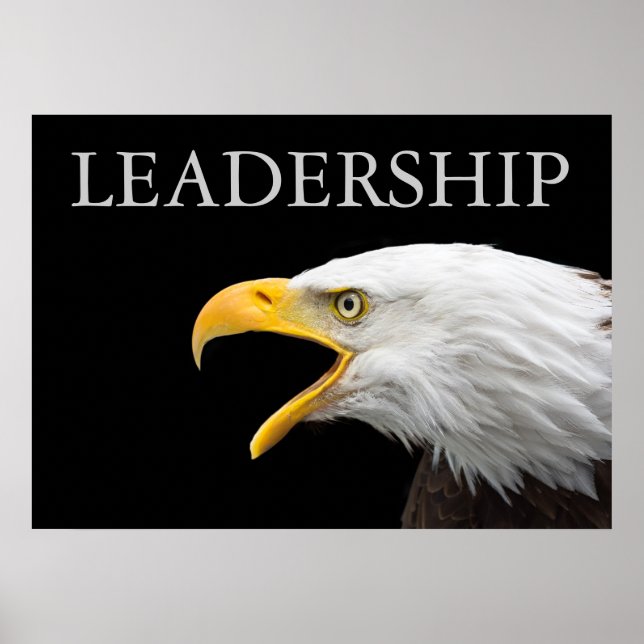 Poster Aigle de leadership motivationnel (Devant)