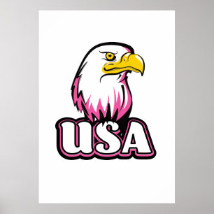 Poster Aigle des États-Unis