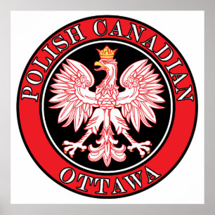 Poster Aigle du Canada polonais d'Ottawa
