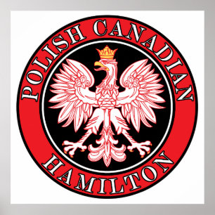 Poster Aigle du Canada polonais Hamilton