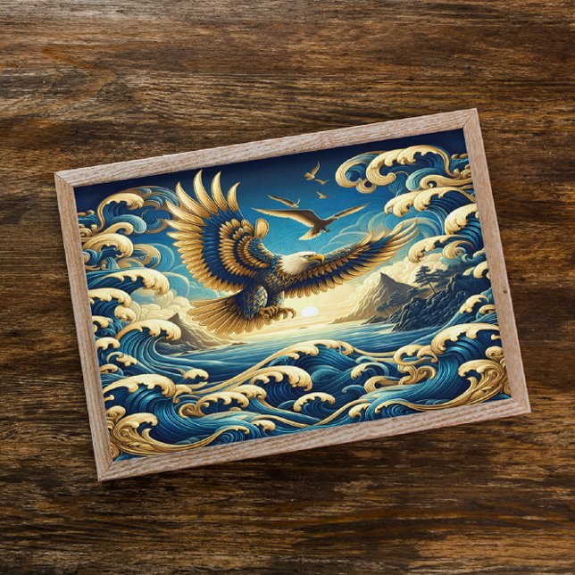 Poster Aigle Majestueux Fièrement Afficher La Liberté (Créateur téléchargé)